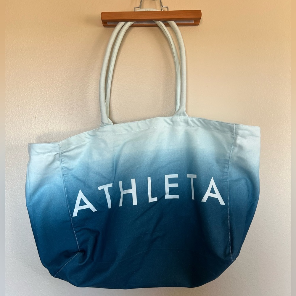 Athleta Gradient Large Blue Tote Bag